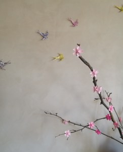 swallow and cherry blossom