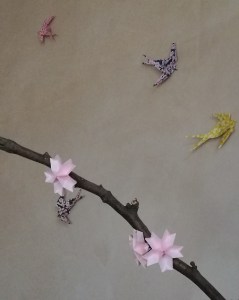 swallow and cherry blossom